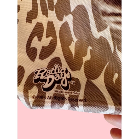 Radio Days Marilyn Monroe Large Tote Bag Leopard Print‎ Speakers 1995 Vintage - Picture 6 of 9